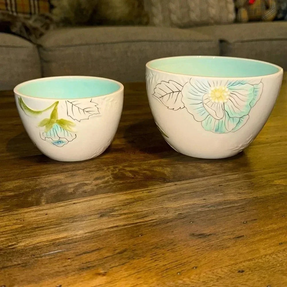 NWT Macy’s EDIE ROSE Home RACHEL BILSON Dinnerware,Set/2 Rose All Purpose Bowls - Picture 1 of 13
